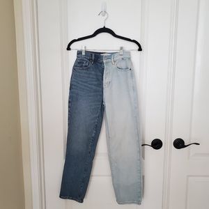 PacSun Jeans 23 High Rise Straight Two Tone